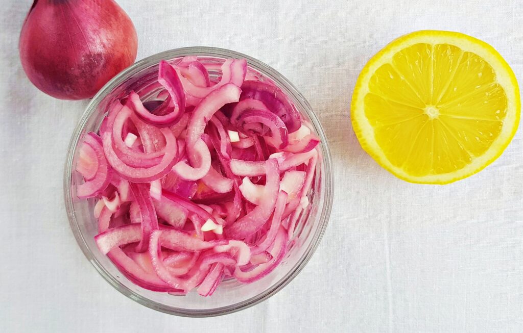 pickled red onions