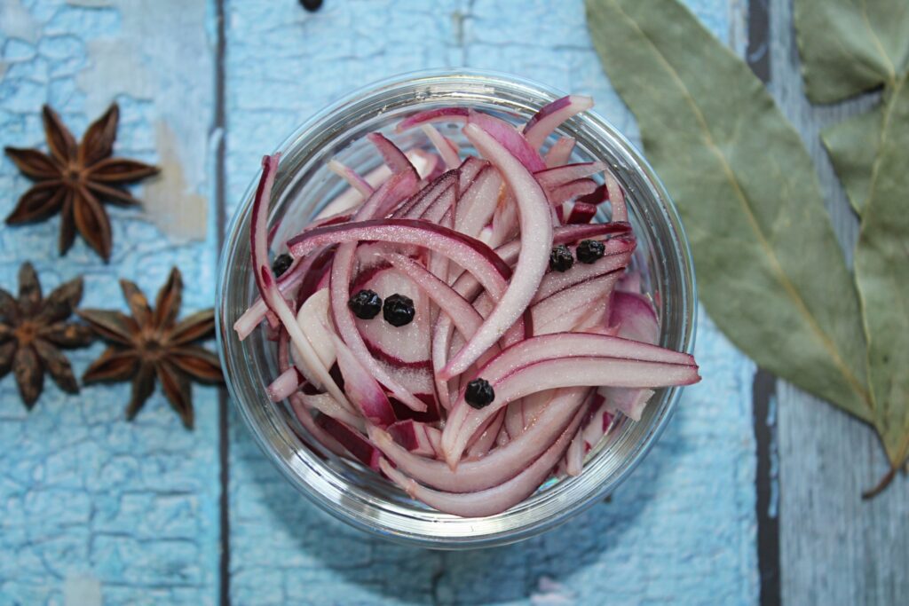 pickled red onions