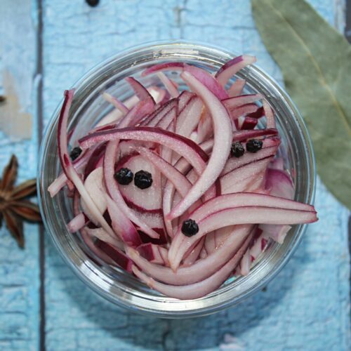 pickled red onions