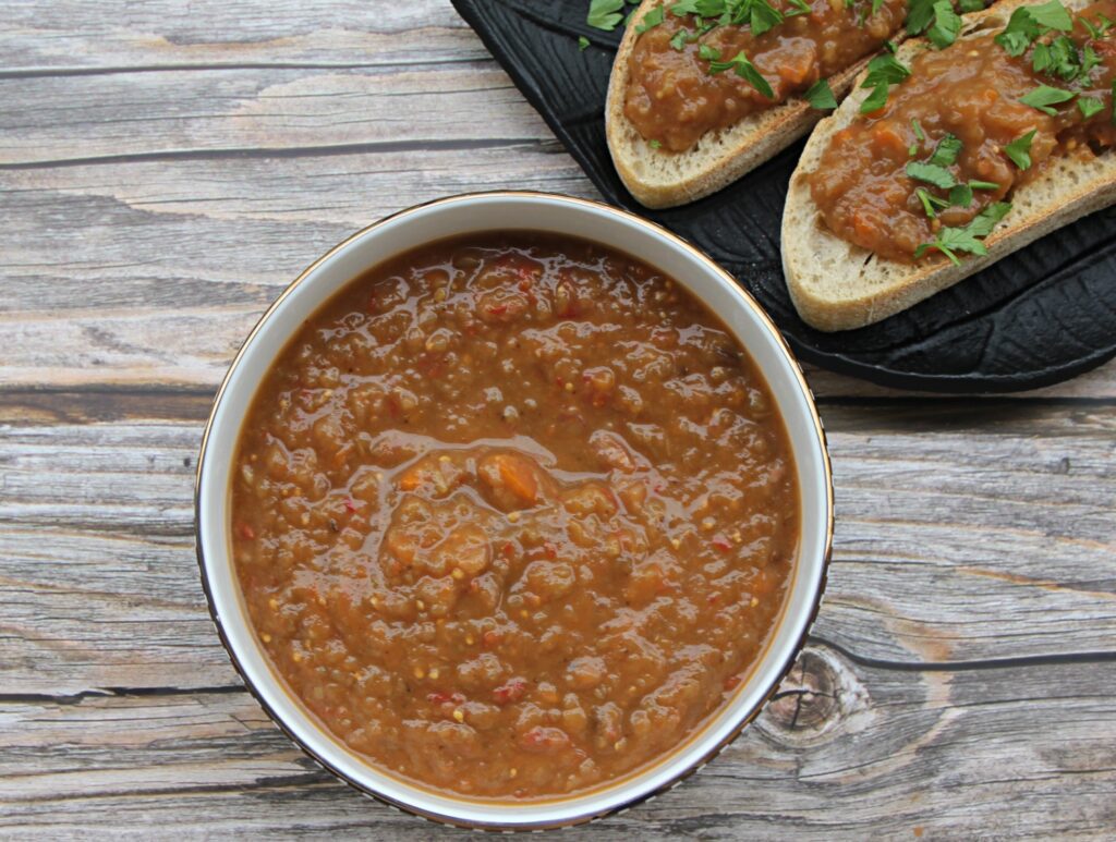 vegan eggplant appetizer