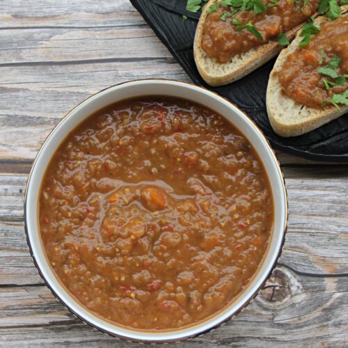 vegan eggplant appetizer
