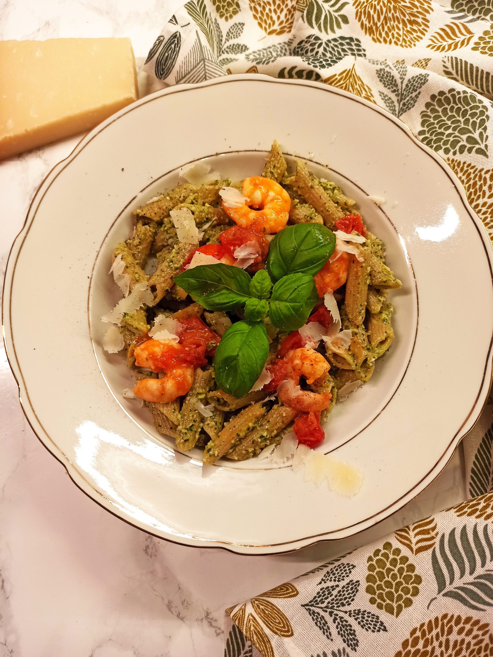 pesto pasta recipe with prawns