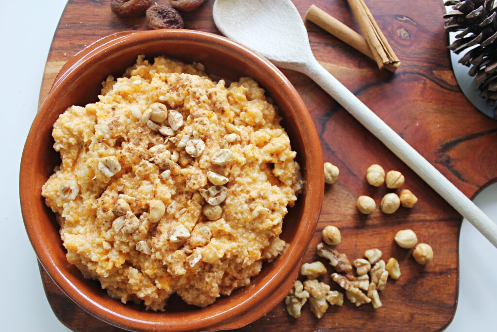 pumpkin porridge with cinnamon