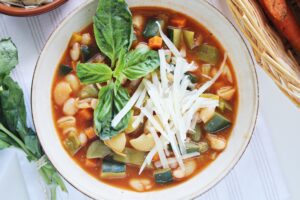 Italian minestrone soup