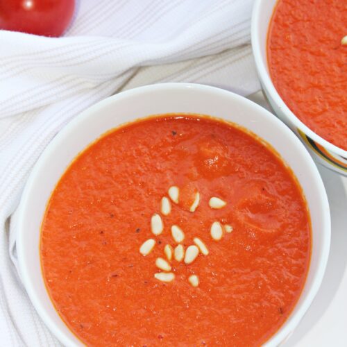 roasted bell pepper and tomato soup