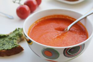 roasted bell pepper and tomato soup