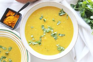 sweet potato red lentil soup