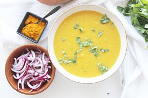 sweet potato red lentil soup