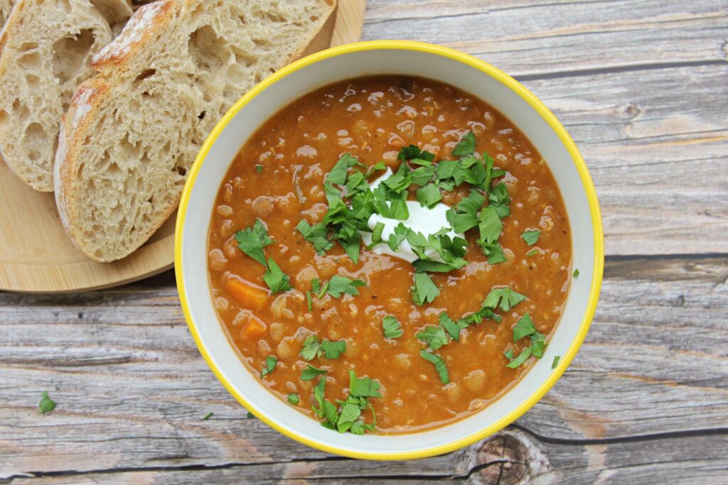 brown lentil soup