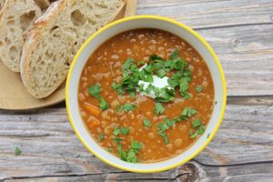 brown lentil soup