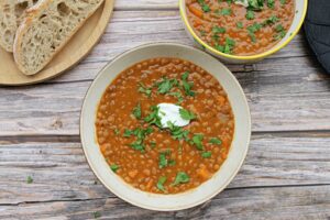 brown lentil soup