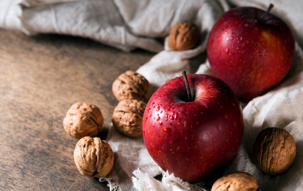 apples and walnuts