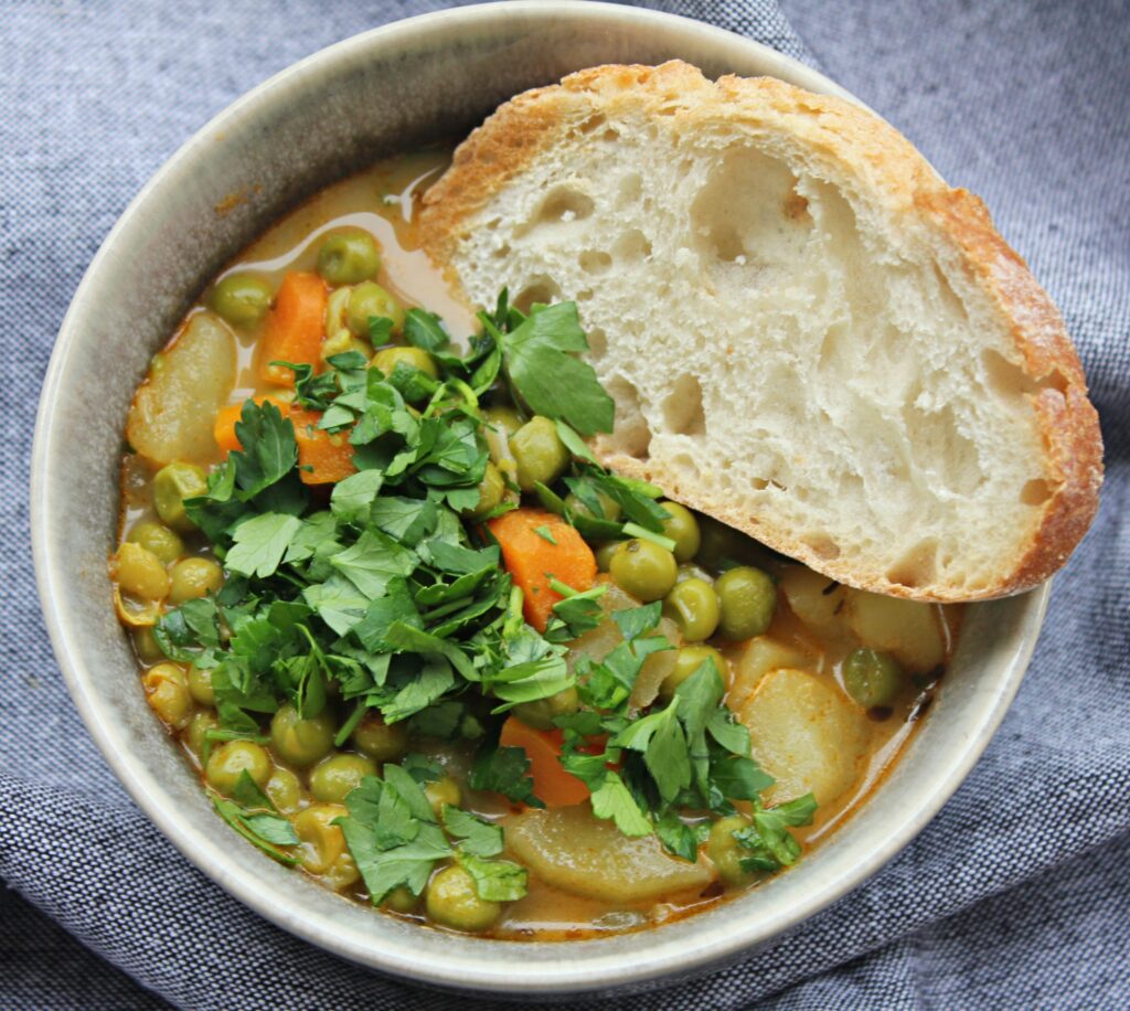 Instant Pot Green Pea Stew