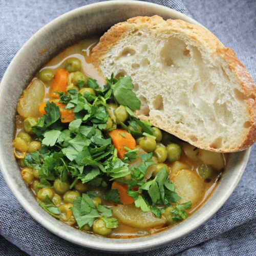 Instant Pot Green Pea Stew