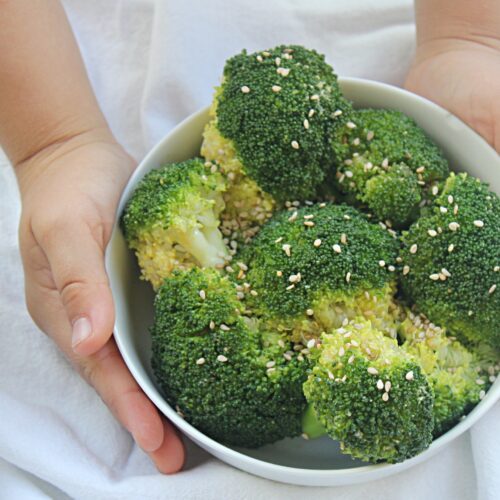 broccoli with garlic and sesame oil