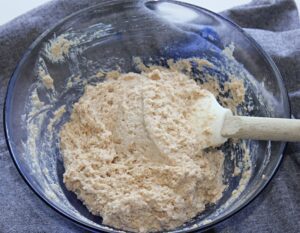 almond flour, wholemeal flour, kefir, baking powder, salt