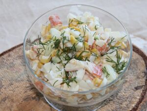 easy crab stick salad