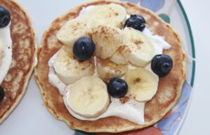 Protein-Packed Yogurt Pancakes with Almond Flour