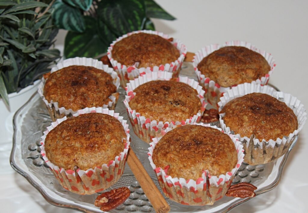 Fluffy Greek Yogurt Muffins fresh out of the oven