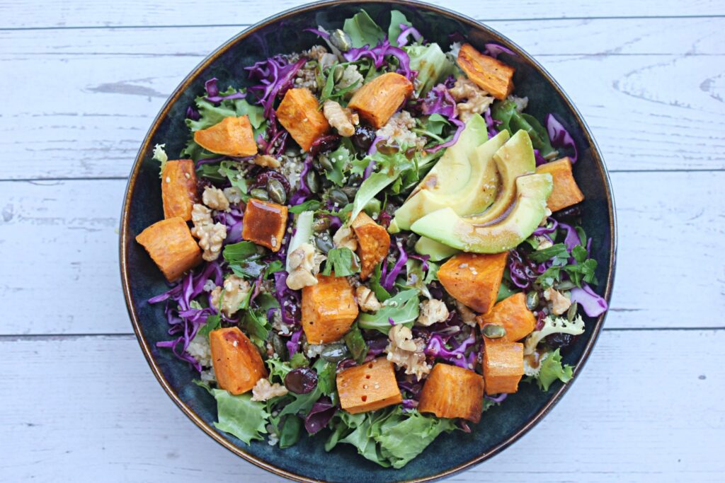 anti-inflammatory sweet potato salad