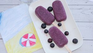 blueberry popsicles no sugar 1