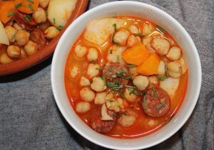 Instant Pot chickpea stew with chorizo
