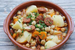 Instant Pot chickpea stew with chorizo