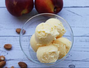 peach frozen yogurt