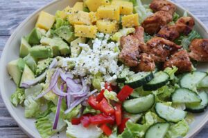 chicken salad with mango and avocado