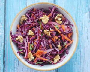 red cabbage slaw