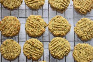 gluten-free avocado matcha cookies