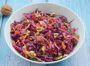 red cabbage slaw