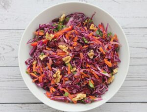red cabbage slaw