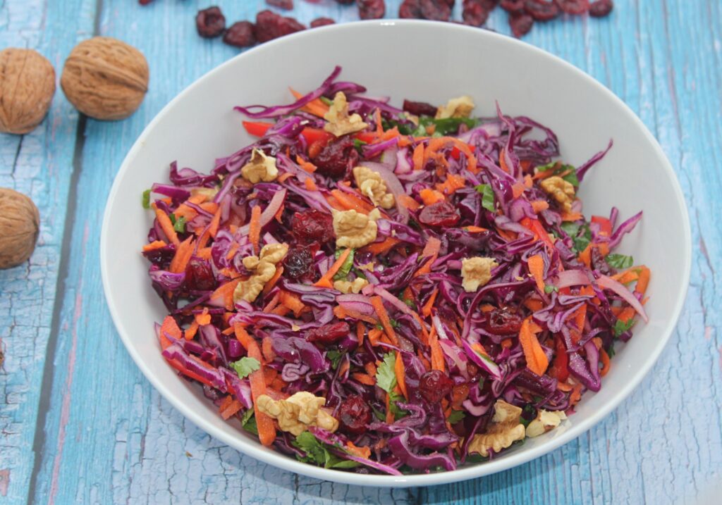 red cabbage slaw