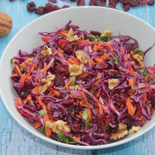 red cabbage slaw
