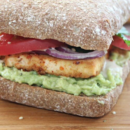 vegan tofu sandwich