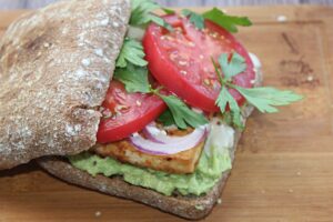 vegan tofu sandwich